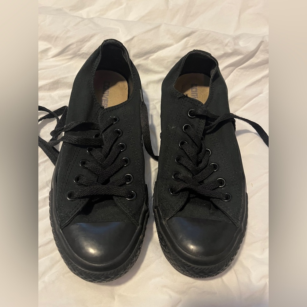 Converse Black Canvas Low Top Sneakers